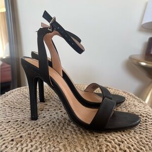 Abound Black Strappy Heels